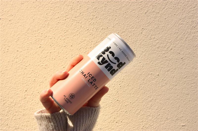 good kynd editorial image representing functional iced chai latte brand for Britain Direct readers.